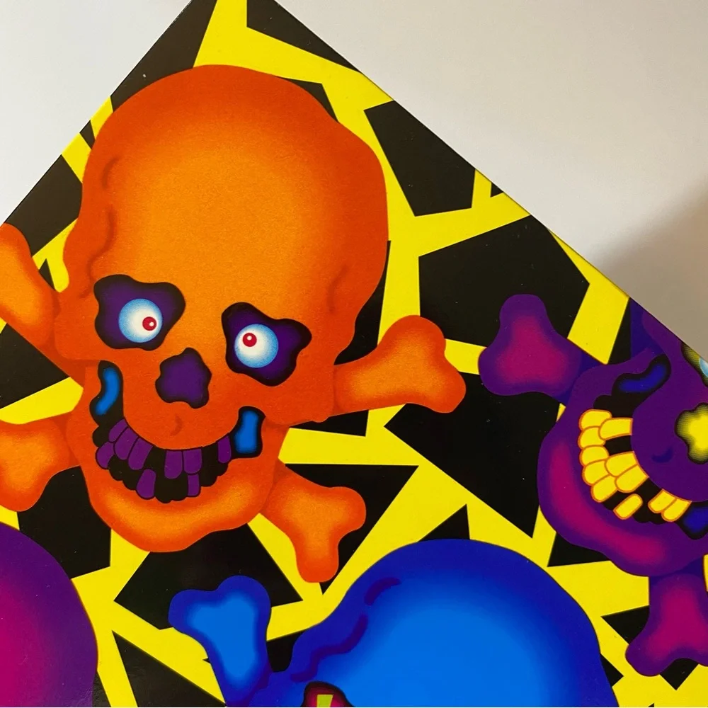 Vintage Lisa Frank Spiders & Skeletons 1 Spooky Folder
